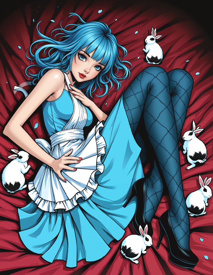 Алиса подросла #AIart