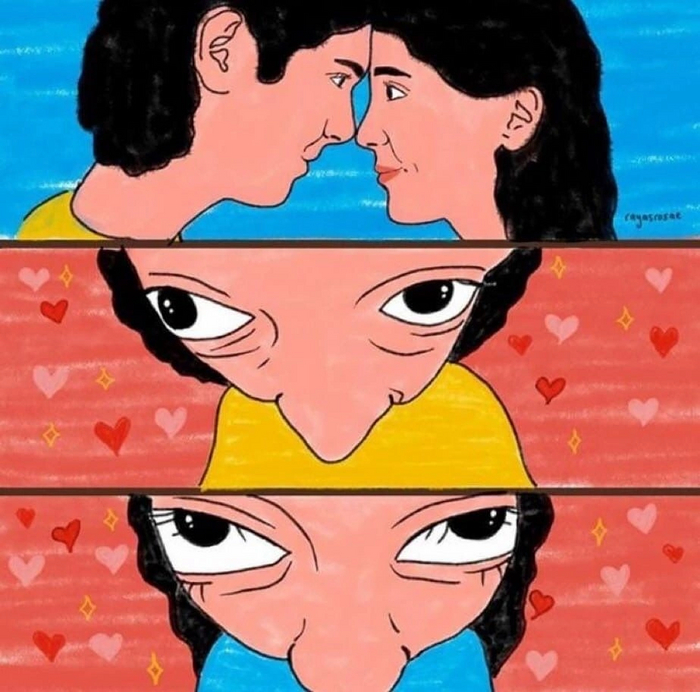 , )