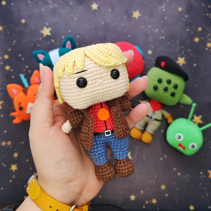 Extreme Space - My, Final Space, Knitted toys, Amigurumi, Needlework without process, Animated series, Crochet, Soft toy, Friday tag is mine, Plush Toys, Longpost