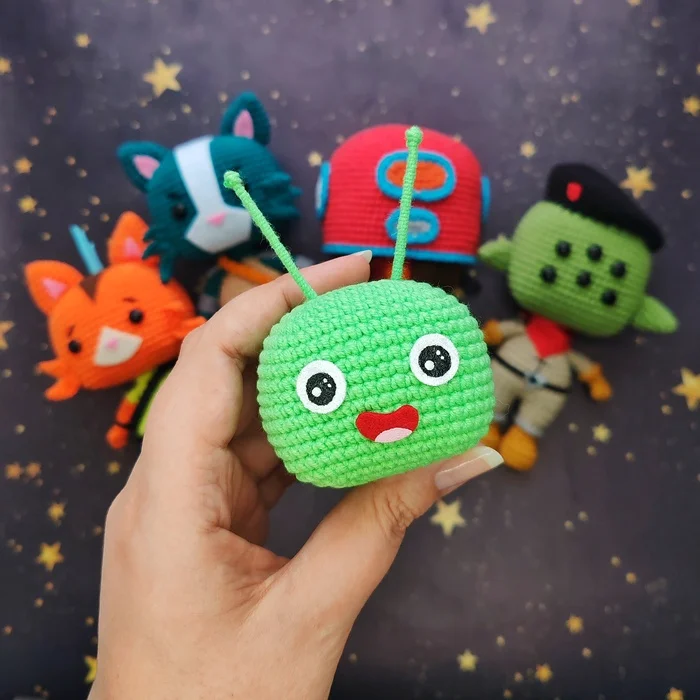 Extreme Space - My, Final Space, Knitted toys, Amigurumi, Needlework without process, Animated series, Crochet, Soft toy, Friday tag is mine, Plush Toys, Longpost