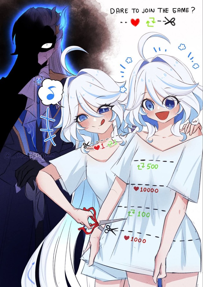    ? Genshin Impact, , Anime Art, Furina (Genshin Impact), Neuvillette (Genshin Impact), , , Focalors (Genshin Impact)