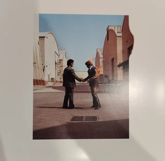 Pink Floyd - wish you were here, винил - Моё, Pink Floyd, Рок, Альбом, Музыка, Длиннопост