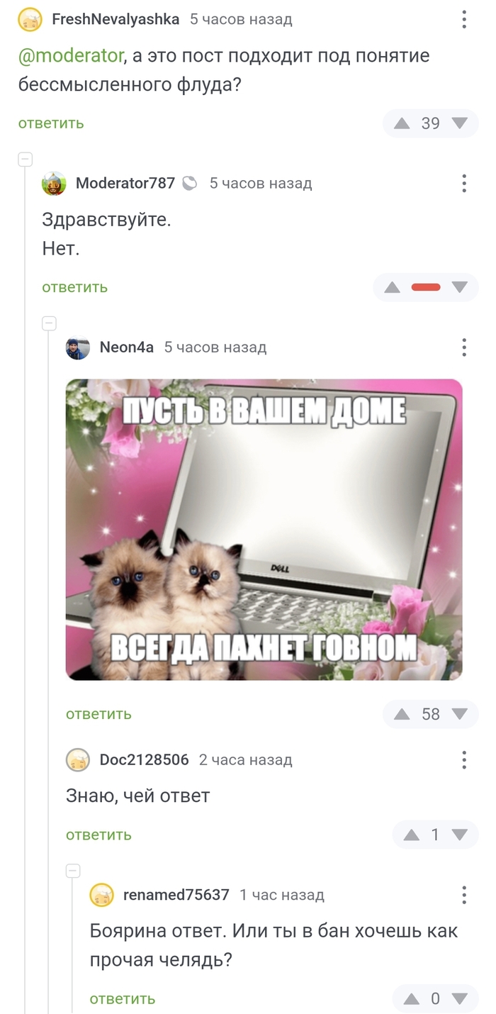 Типичные комментарии на Пикабу