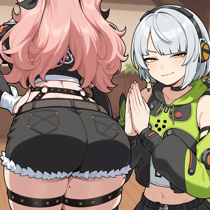  , , Anime Art,  , Zenless Zone Zero, Nicole Demara (zzz), Anby Demara (zzz), , Game Art,  , 