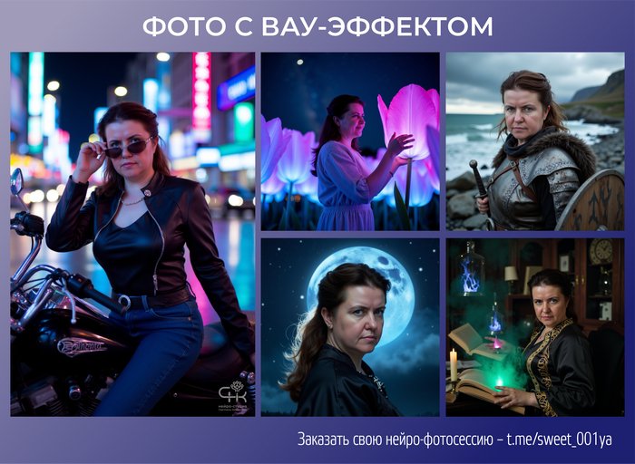 Фото с вау-эффектом. Примеряю разные костюмы т эффекты освещения.