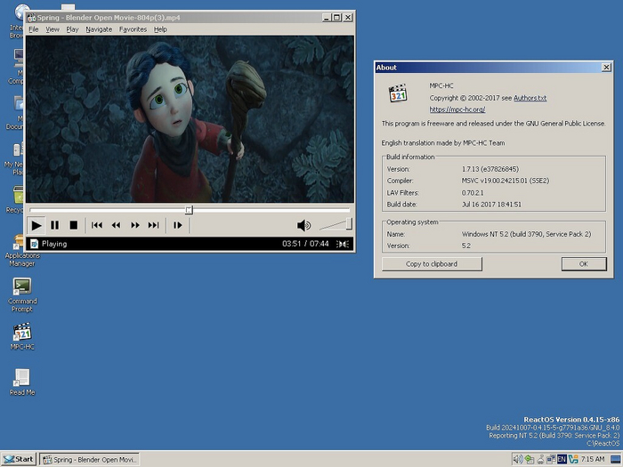  Windows               , Reactos, Windows, , 