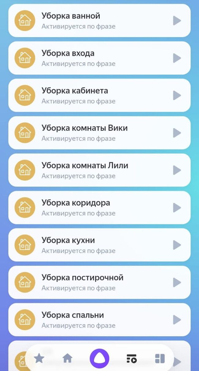 сценарии уборки