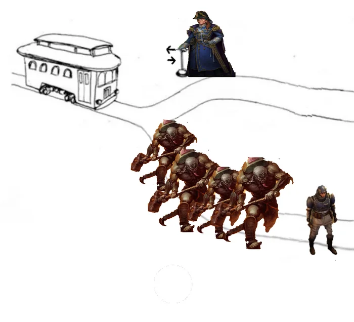 Trolley Problem, Practical Application - Warhammer 40k, Rogue Trader, Humor, Memes, The Trolley Problem