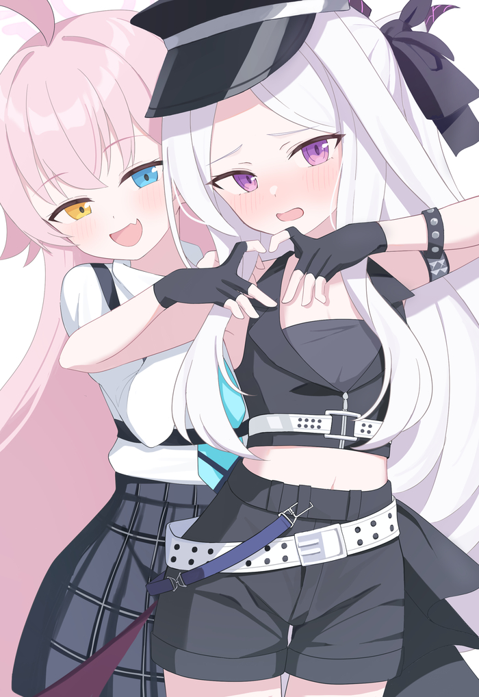    , Anime Art, Loli, Blue Archive, Sorasaki Hina, Takanashi Hoshino