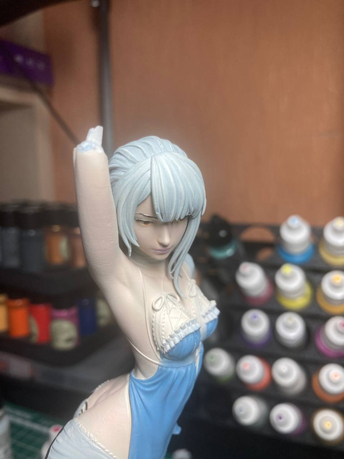 Не отходя от кассы, делаю текстуру волос - в данном случае, умеренной глубины, не слишком контрастную.