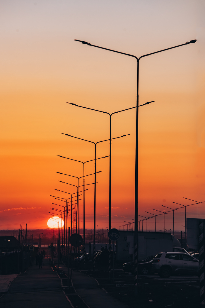 Закат на окраине Ростова