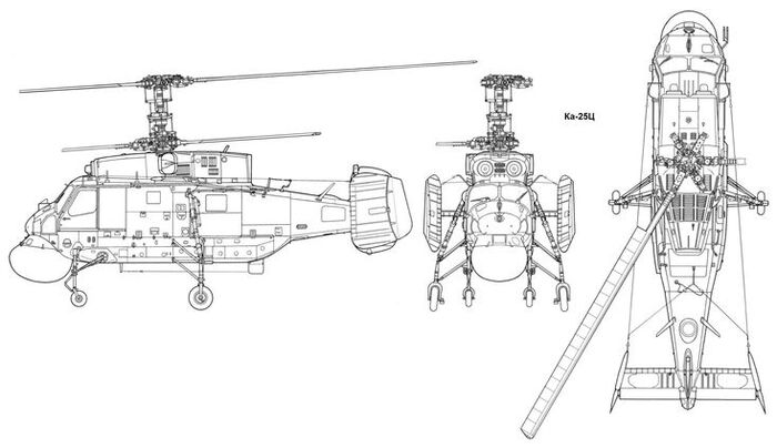 Ка-25Ц. Схема.