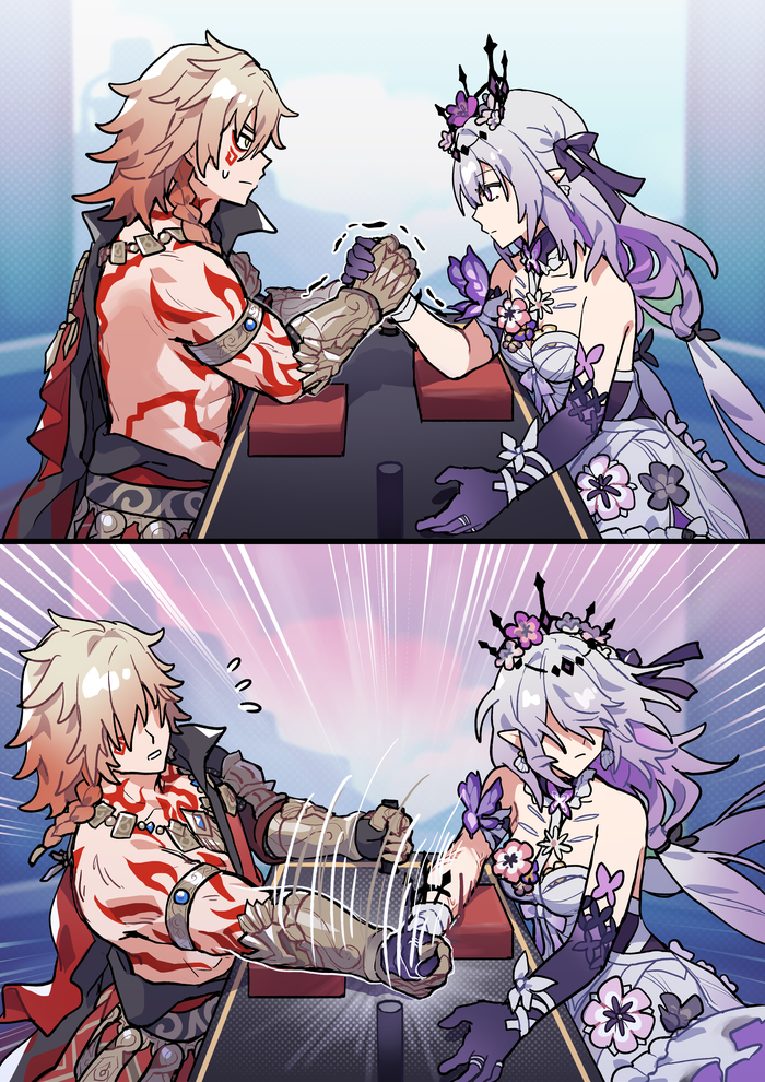    ! ) Anime Art, , , , Honkai: Star Rail, Mydei (Honkai: Star Rail), Castorice (Honkai: Star Rail)