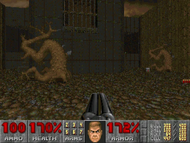 Doom II (Part 2) - My, 1994, Passing, Doom, ID Software, DOS games, Computer games, Games, Retro Games, Shooter, Fantasy, GIF, Longpost