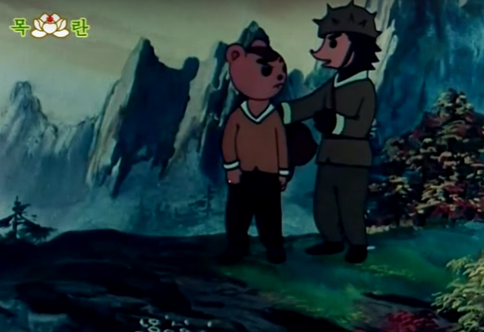 "вы доверились медведю и совсем позабыли о защите" - объясняет командир ежей бурундуку