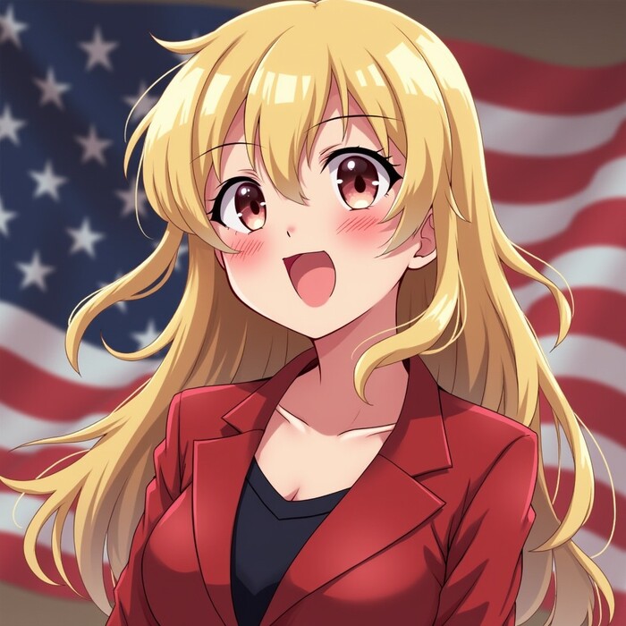 USA GIRL 25 , Anime Art, ,  , Great, Mr President, ,  , ,  ,   , Original Character