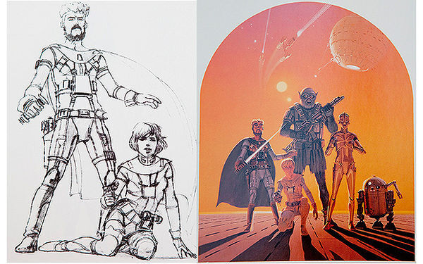 Ранние варианты персонажей.