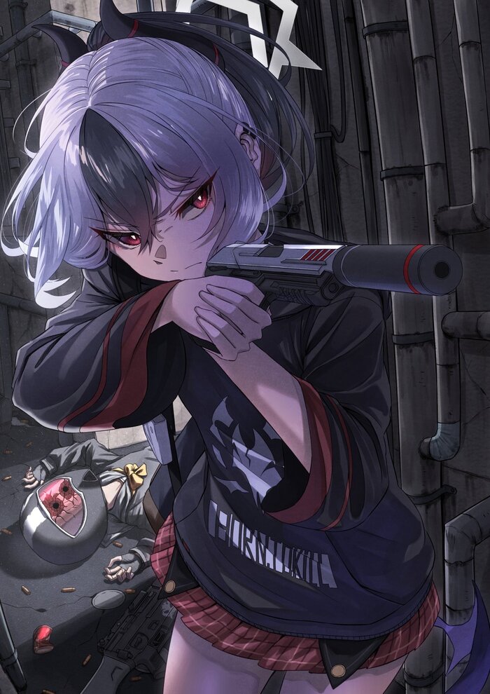    ,  ! , Anime Art, , , Blue Archive, Onikata Kayoko,   , 