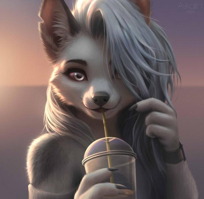 Loona , Andrejskalin,  , Loona, Furry Canine, Furry Art, , ,  ()