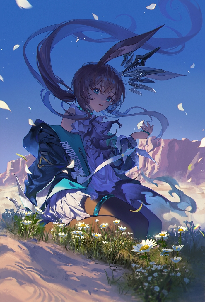 Amiya #008 , Anime Art, Arknights, Amiya, , Animal Ears,  ,  , , , , , , , 