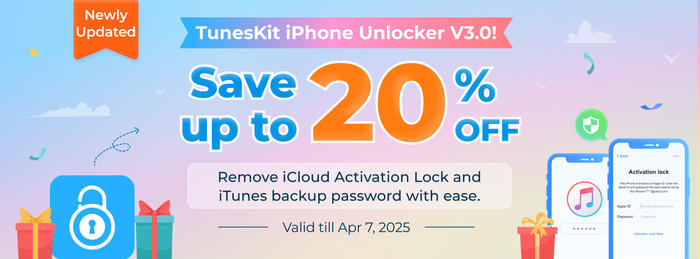 TunesKit iPhone Unlocker:    V3.0 Apple, , iOS, iPhone