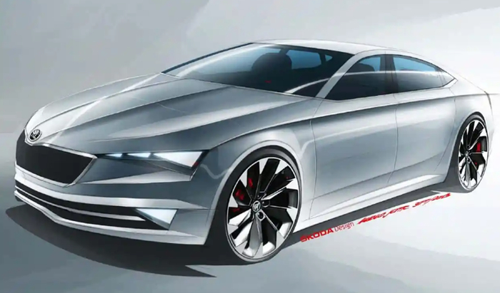 Скетч в период работы Йозефа Кабана Skoda.