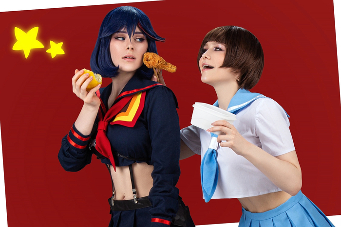 Kill la Kill | Ryuuko Mario & Mako Mankanshoku , Matoi Ryuuko, Mako Mankanshoku, Kill la Kill, ,  (), 
