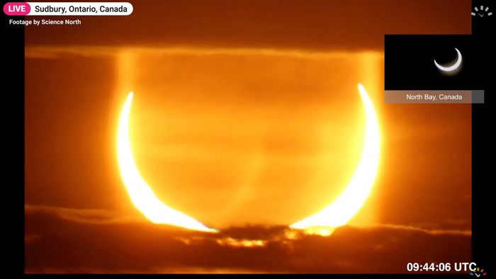 Затмение «Рога дьявола» / timeanddate