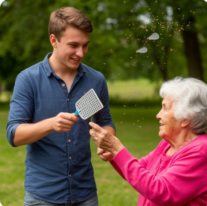 Как добыть мухобойку ночью, но это не точно...