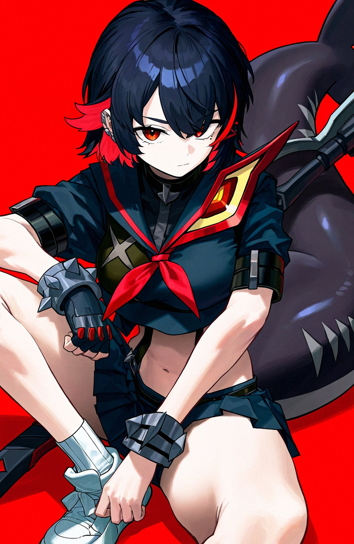 EllenSenketsu Zenless Zone Zero, Ellen Joe (zzz), , , , Anime Art, , , Kill la Kill, Matoi Ryuuko,  