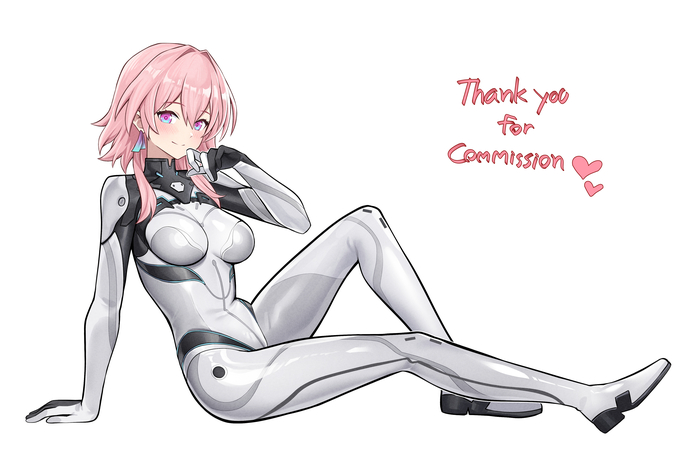     ! ) Anime Art, , , , Honkai: Star Rail, March 7th (Honkai: Star Rail), Plugsuit