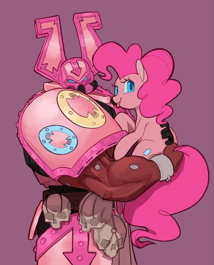      ? My Little Pony, , Ponyart, Warhammer 40k, , Pinkie Pie, 