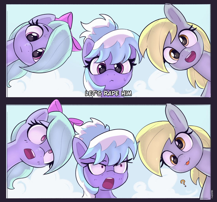  My Little Pony, Derpy Hooves, Flitter, Cloudchaser, Pabbley, MLP Edge