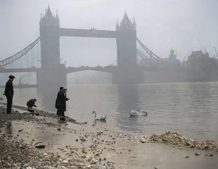 Любопытные фотографии из прошлого Великобритании. 20 раскрашенных фотографий ХХ века. Часть XVII 20 век, Историческое фото, Старое фото, Великобритания, Англия, Лондон, Фотография, Колоризация, Длиннопост