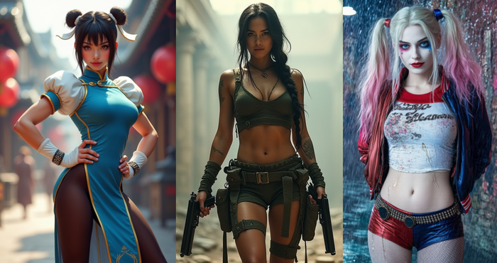 Девок из игр вам в ленту