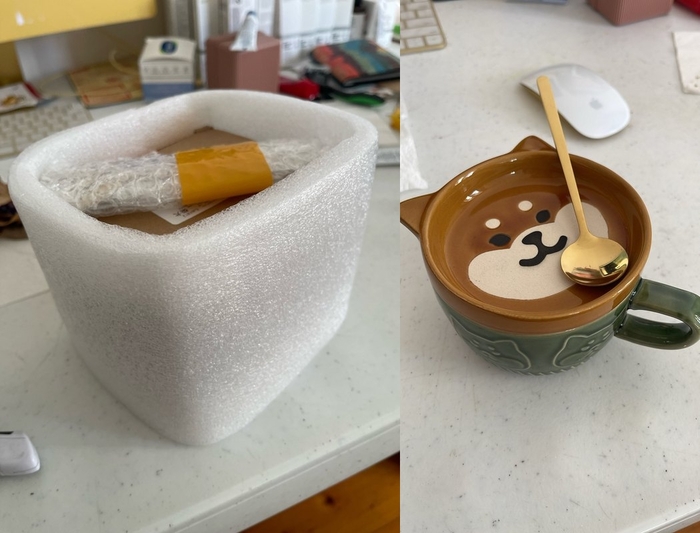 В комплекте также идёт ложечка