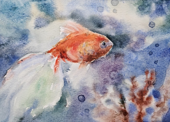 Бумага/акварель Художник Ксения Ползикова <!--noindex--><a href="https://pikabu.ru/story/zolotaya_ryibka_volshebnyiy_klyuch_k_ispolneniyu_zhelaniy_12574071?u=https%3A%2F%2Ft.me%2Fksupolzikova_art&t=https%3A%2F%2Ft.me%2Fksupolzikova_art&h=eb72c6a65f7ccc0351e2b5d93926716e9fc2137f" title="https://t.me/ksupolzikova_art" target="_blank" rel="nofollow noopener">https://t.me/ksupolzikova_art</a><!--/noindex-->