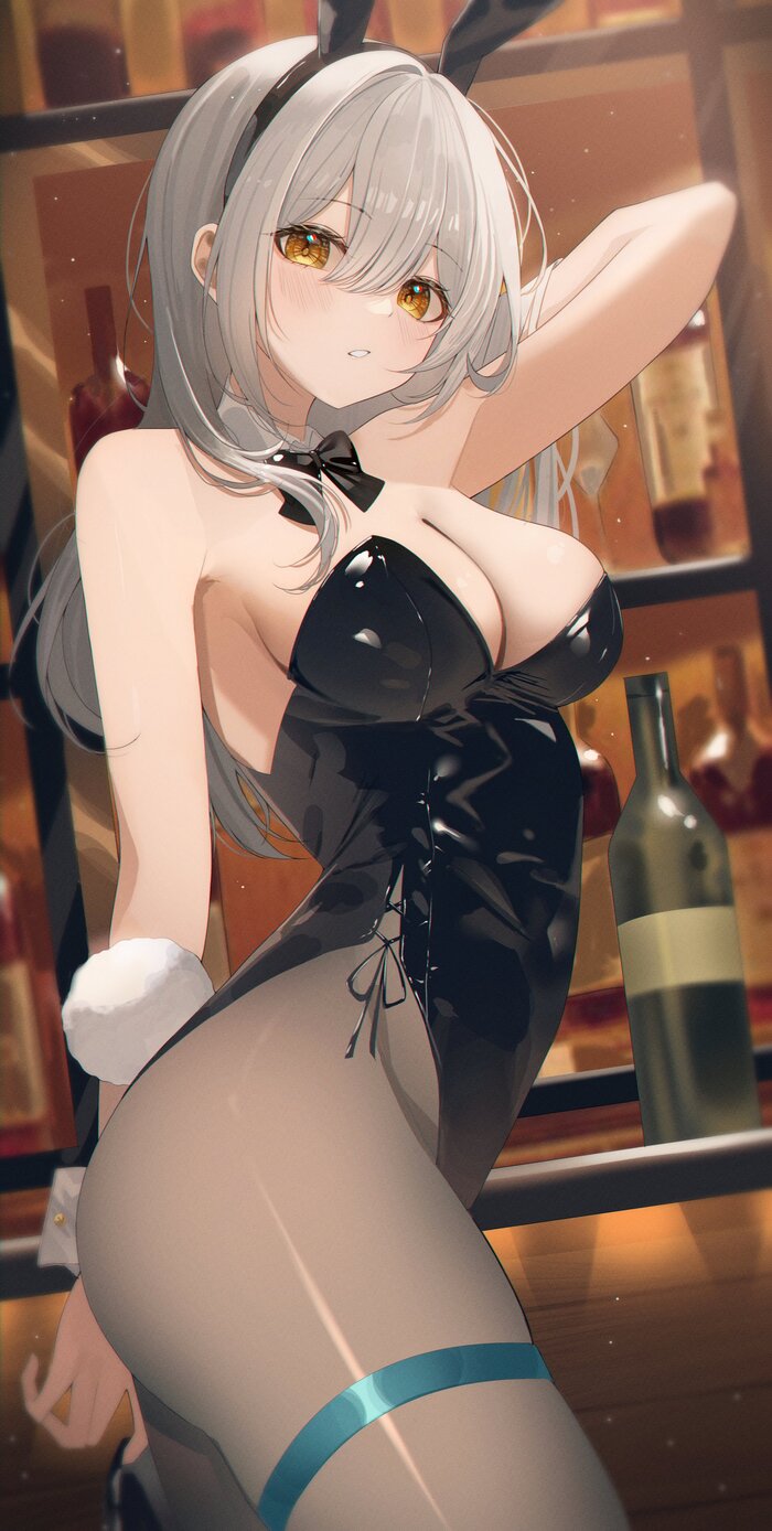 Stelle #007 , Anime Art, Honkai: Star Rail, Stelle (Honkai: Star Rail), , ,  , Bunnysuit, , , , -, 