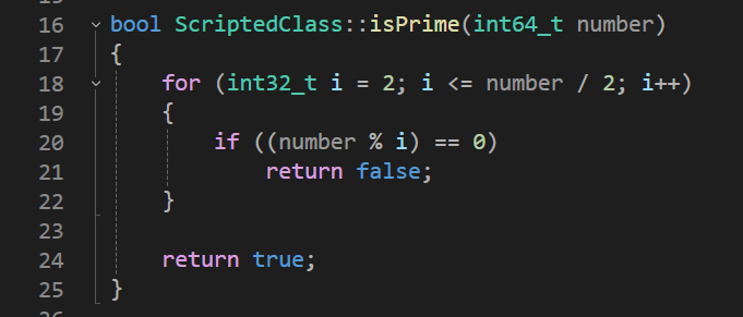 пример функции, доступной из скрипта