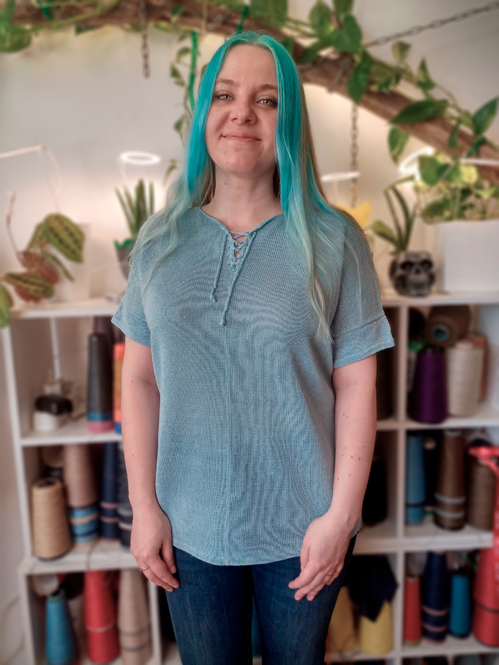 Женская майка со спущенным плечом из 100% от Toscano