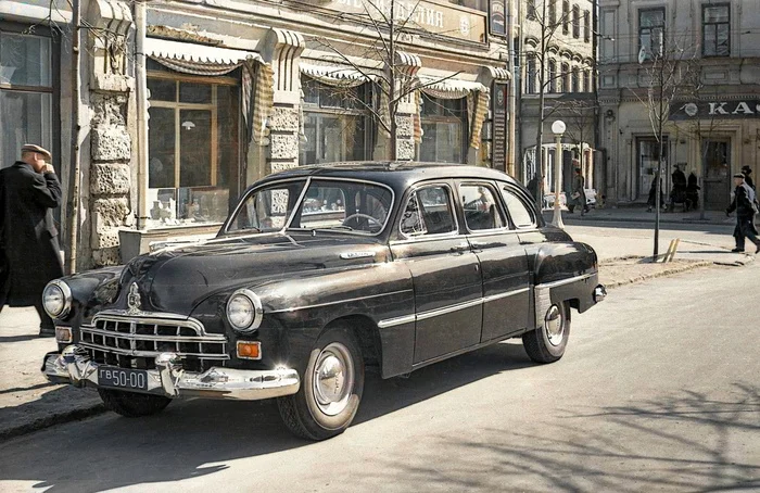 Интересные и местами забавные снимки на автомобильную тематику. 20 раскрашенных фотографий из ХХ века, часть V Старое фото, Ретроавтомобиль, История автомобилей, 20 век, Авто, Отечественный автопром, Фотография, Колоризация, Длиннопост