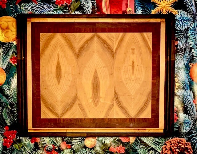 Торцевая разделочная доска "Картина"