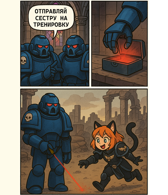    , , Wh humor, , Warhammer 40k, Primaris Space Marines, Adepta Sororitas, , ,  , ChatGPT