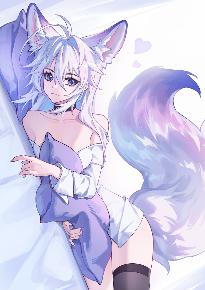  Anime Art, , Kirby D a, Original Character, , Animal Ears, , 