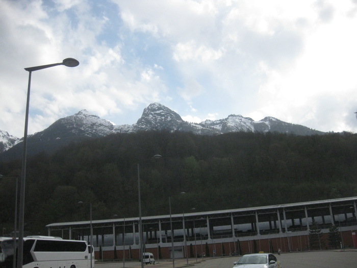 Горы в Розе хутор