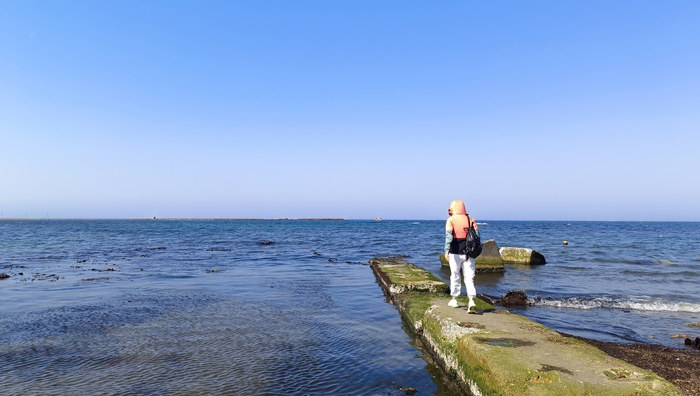 Что это, не знаю, может, какой-то разрушенный мол.