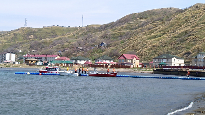 Местная Рублевка (улица Береговая) со стороны моря.