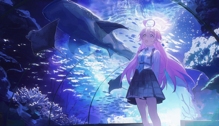   Blue Archive, Takanashi Hoshino, Anime Art, Game Art, , , ,  