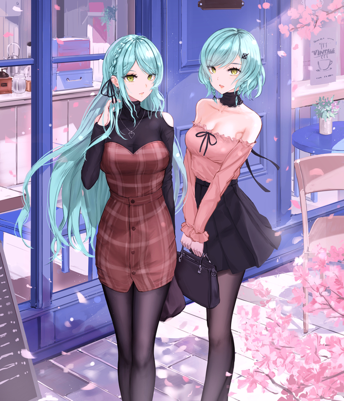 Aroma Anime Art, , Bang Dream!, Hikawa Sayo, Hikawa Hina
