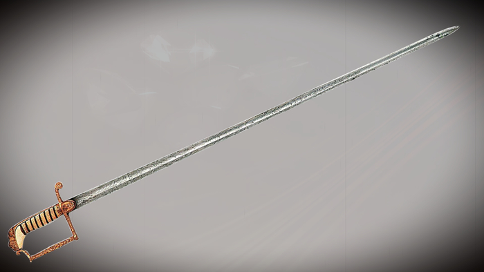 Британская офицерская военно морская шпага 1815 года